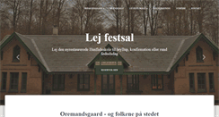 Desktop Screenshot of oremandsgaard.dk