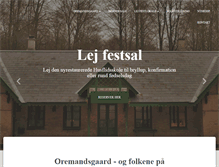 Tablet Screenshot of oremandsgaard.dk